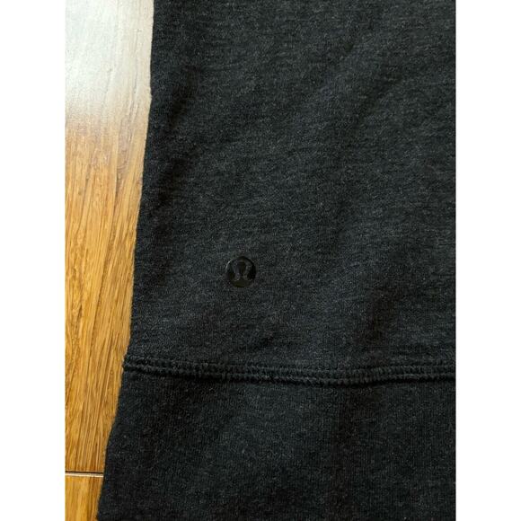 Lululemon Open Your Heart Long Sleeve Reversible Grey Black Stripe Sweatshirt 2 - Picture 7 of 12